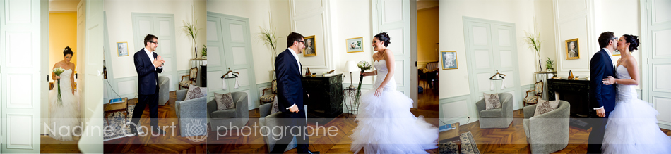 Photos-de-Mariage-Les-Maries-se-voient-pour-la-premiere-fois Moment d'émotion : les mariés se voient en tenue de mariés pour la première fois