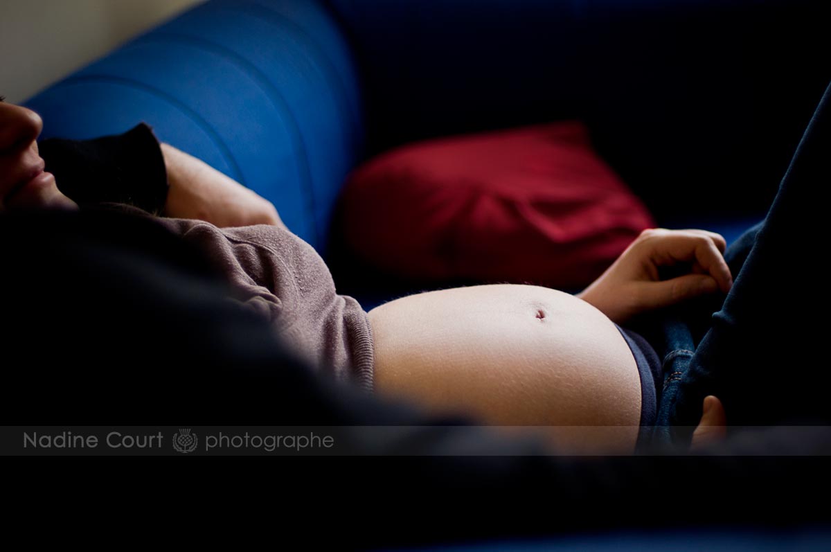 Futurs Parents – séance photo à domicile pour Aline & Julien