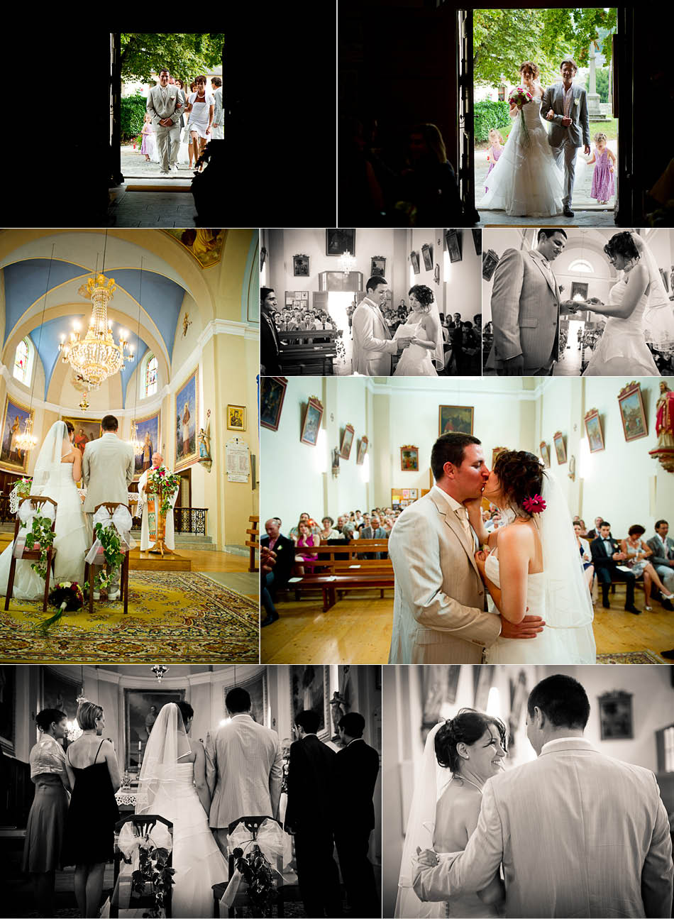Cérémonie de mariage religieux à Montagnole