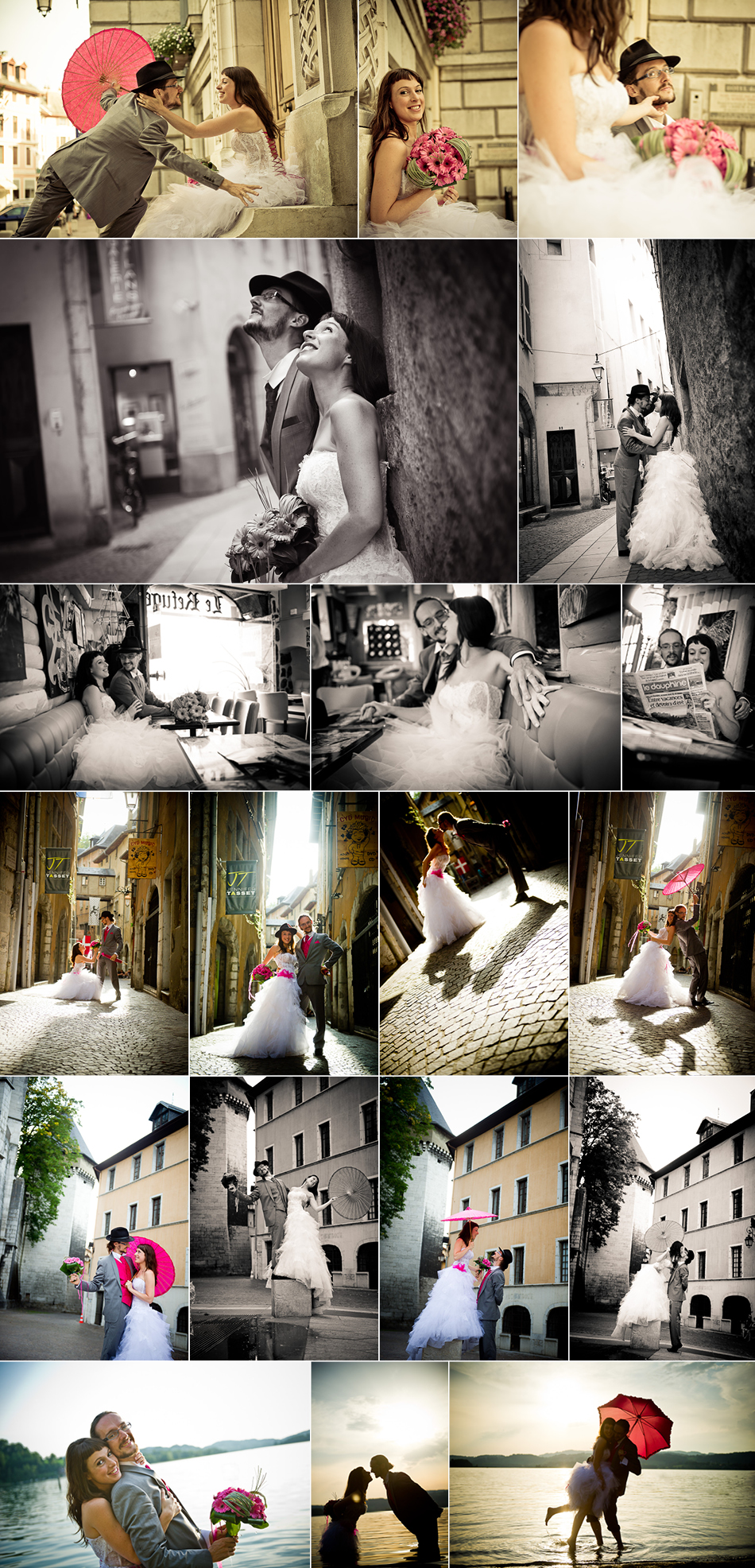 Seance-photo-Trash-the-dress-Chambery-Lac-Aiguebelette Séance photos Mariage trash the dress dans la vieille ville de Chambéry et au lac d'Aiguebelette