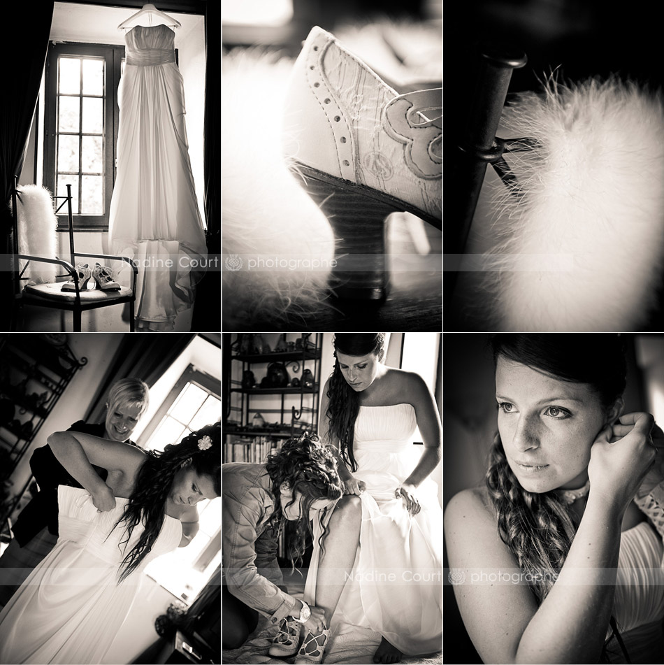 Habillage-de-la-mariee-photographe-Isere-Savoie-Haute-Savoie Détails des vêtements de la mariée et photos de son habillage