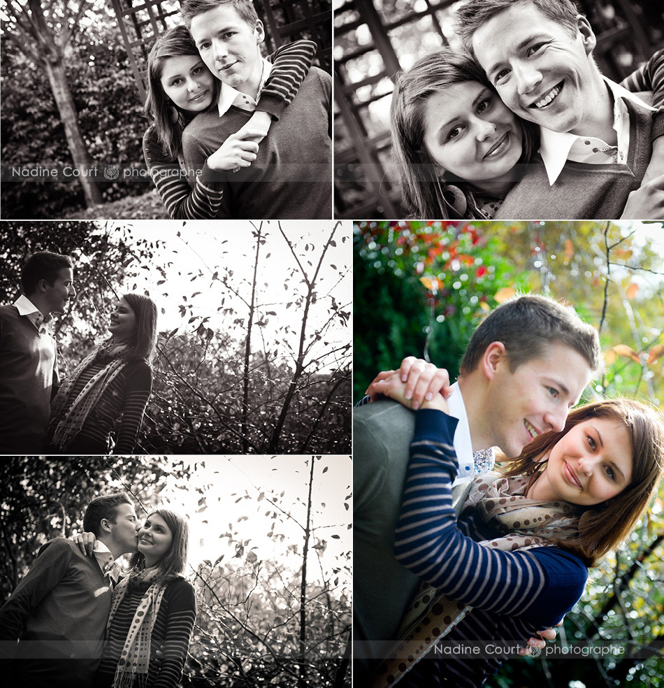 Seance-engagement-couple-futurs-maries Photos d'un couple de futurs mariés en tenue de ville
