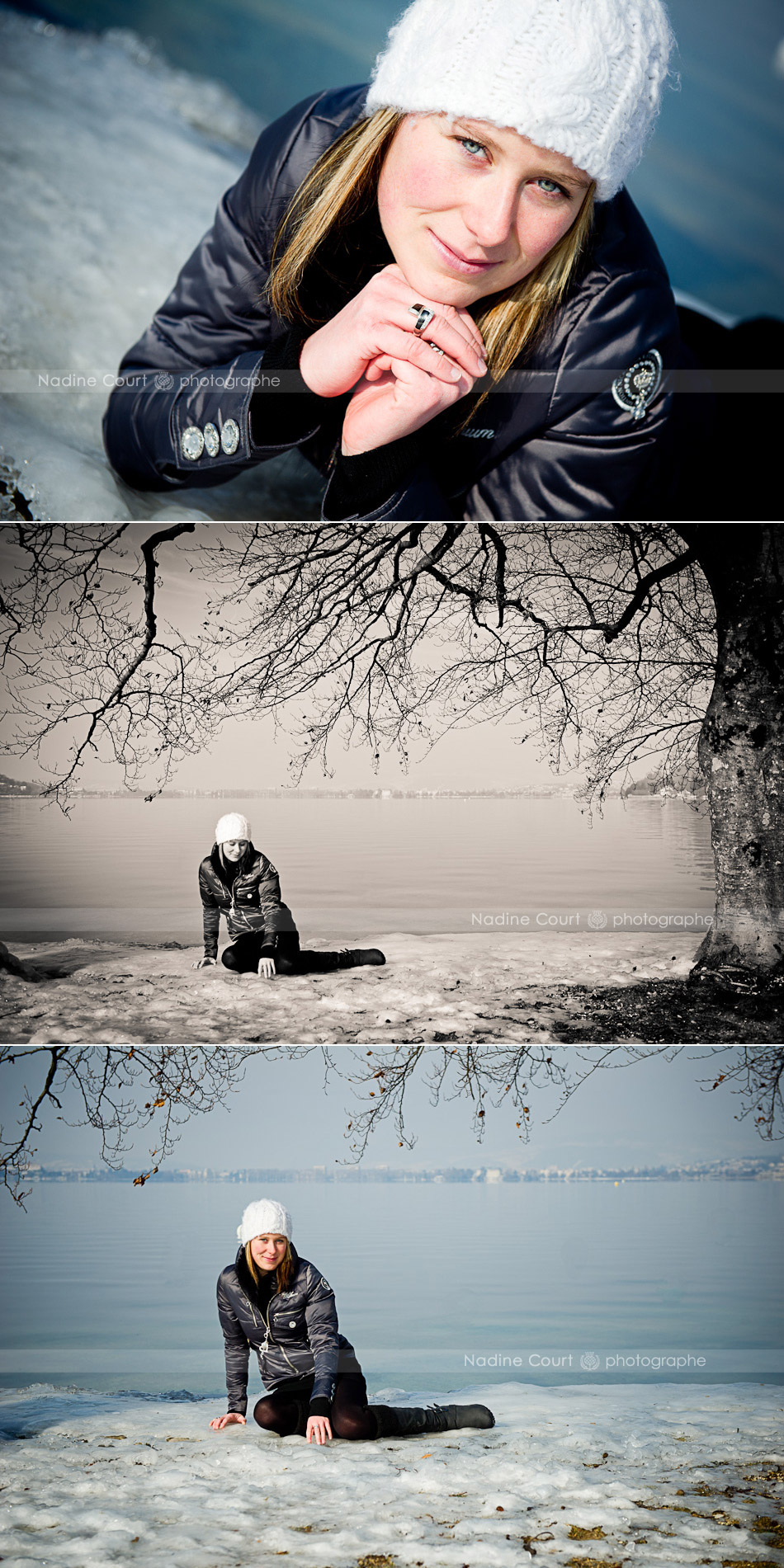 Photos-sur-glace-seance-portrait Portraits féminins sur un bord de lac bien glacé