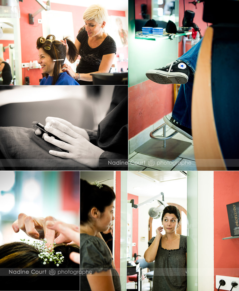 Reportage-Preparatifs-Mariage-Future-Mariee-Coiffeur Future mariée chez son coiffeur