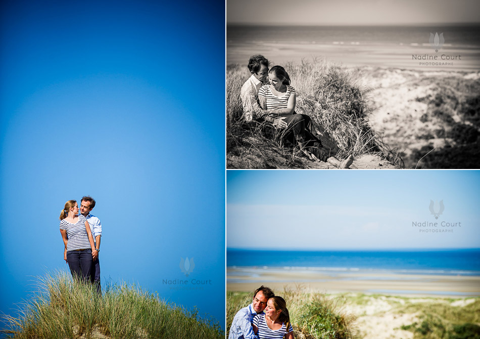 Portraits de couple dans des dunes