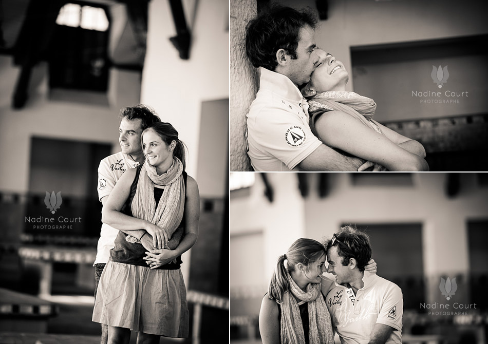 Portraits de couple à la place du marché du Touquet