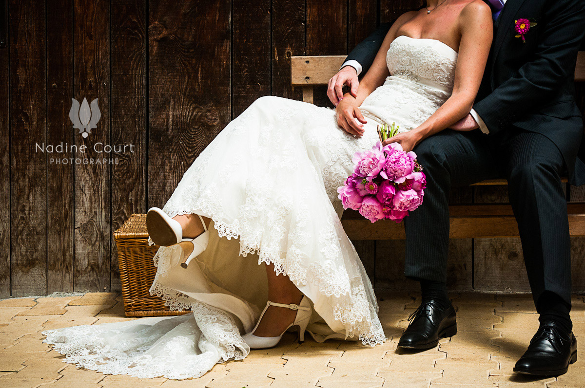 Mariage en Savoie – Claire & Julien pendant leurs photos de couple