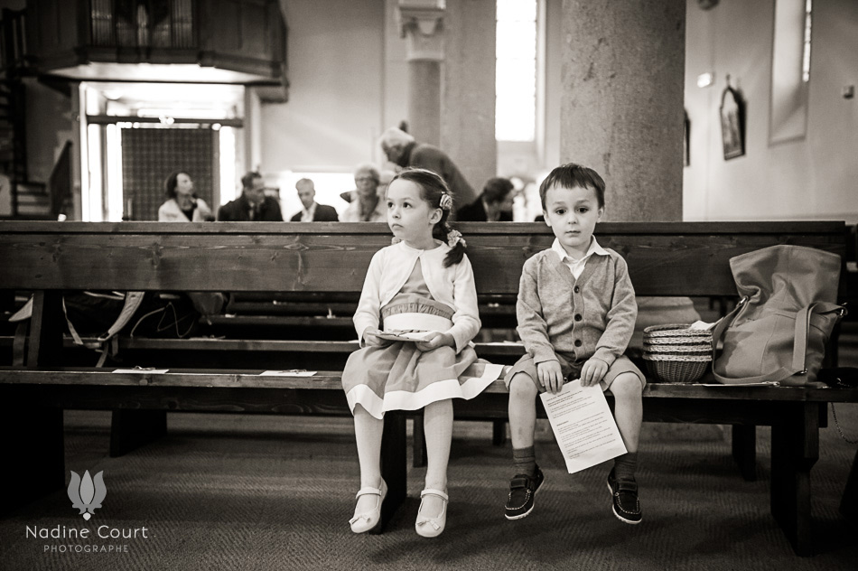 Cérémonie de mariage dans l'église de Saint-Martin d'Uriage