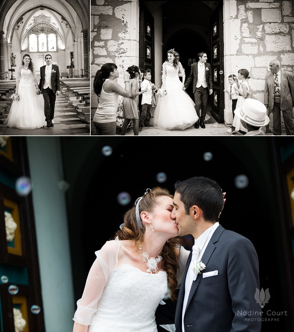 Reportage photos de mariage - Parvis Eglise La Motte Servolex