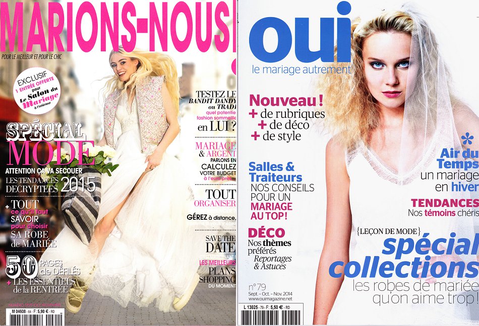 Couverture des magazines Marions-nous et Oui Magazine de la rentrée 2014