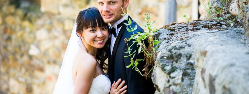 Séance couple de mariage à Beauchastel en Ardèche