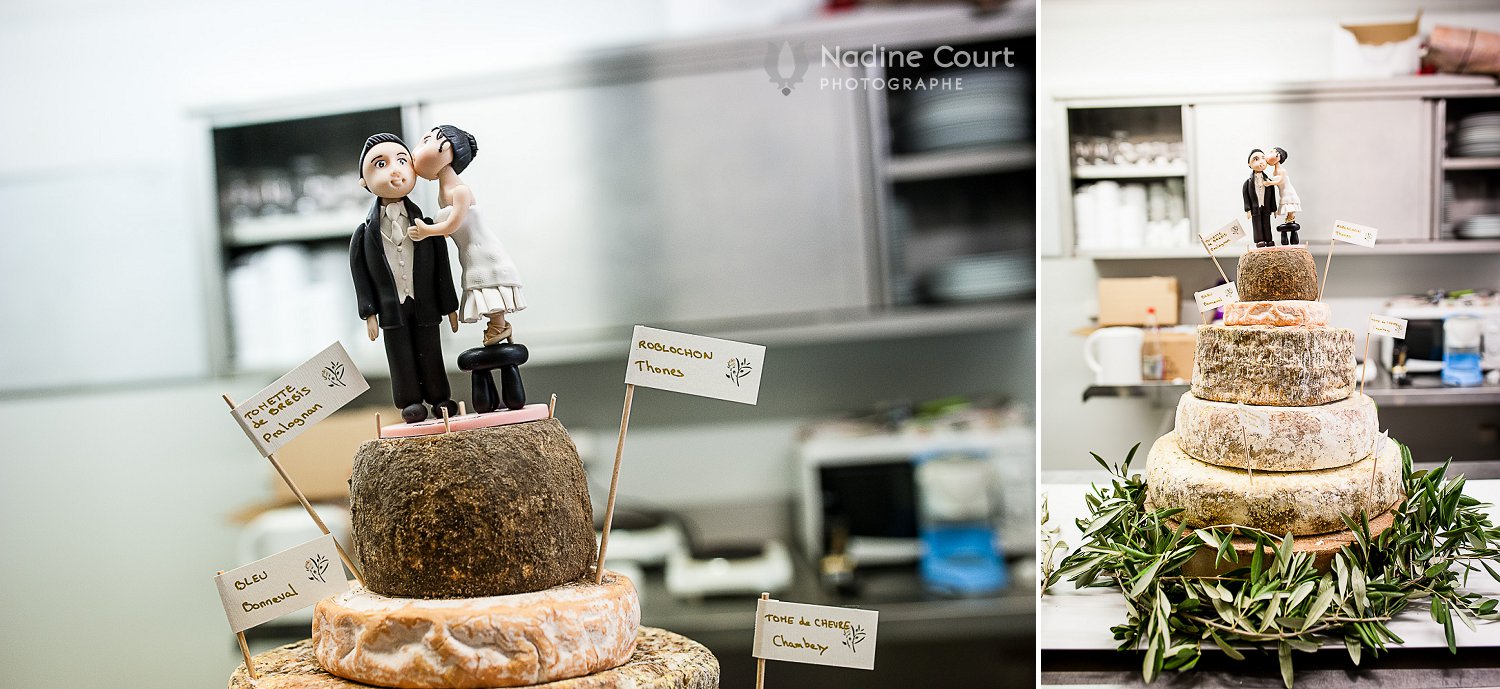 Mariage dans la Drôme - Bastide de Jaillans - Rosa & Olivier - cérémonie laïque - se marier à 50 ans - Pièce montée de fromage