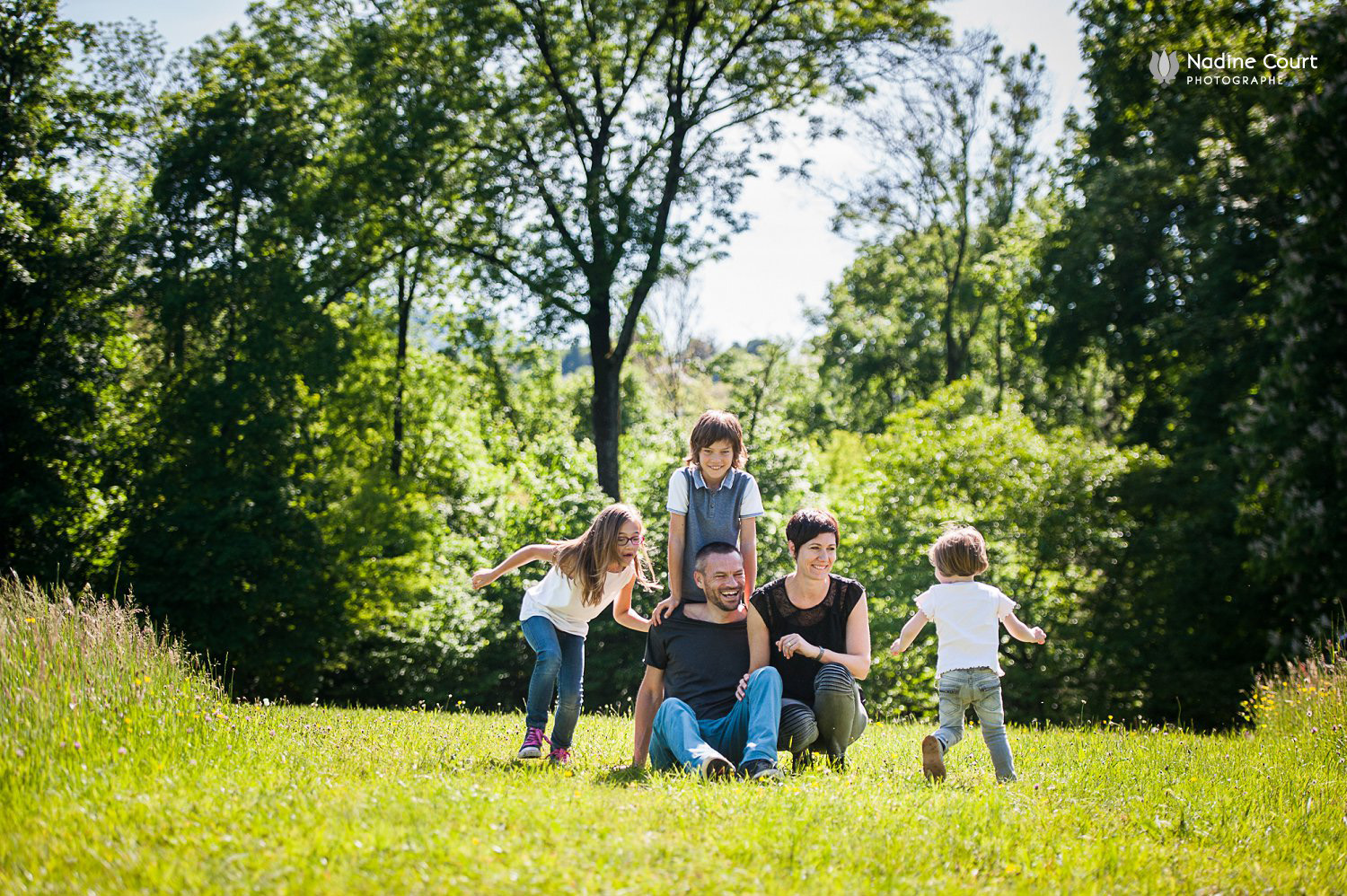 Séance famille lifestyle en extérieur - Chambéry - Parc de Buisson Rond