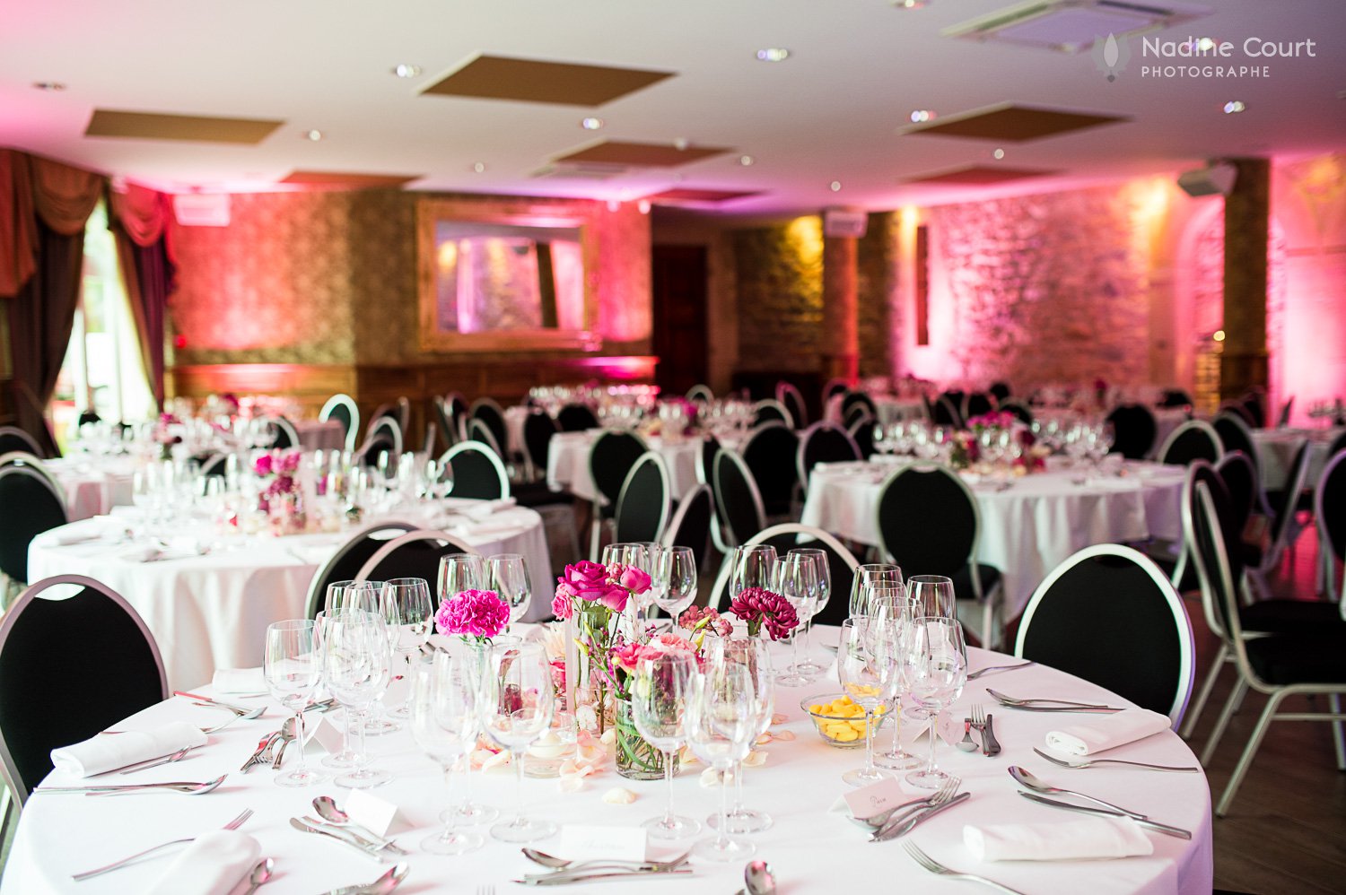 Château de Servolex - Salle de réception - Côté Naturel fleuriste à Chambéry Mariage à Chambéry - Mariage en automne - 