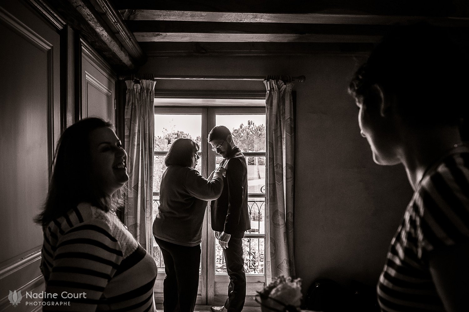 Mariage au domaine de La Ruisselière - préparatifs du marié