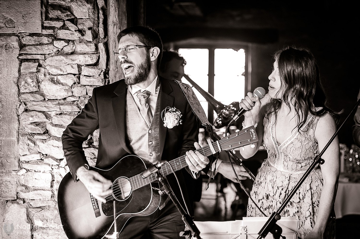 Mariage au domaine de La Ruisselière : concert des mariés