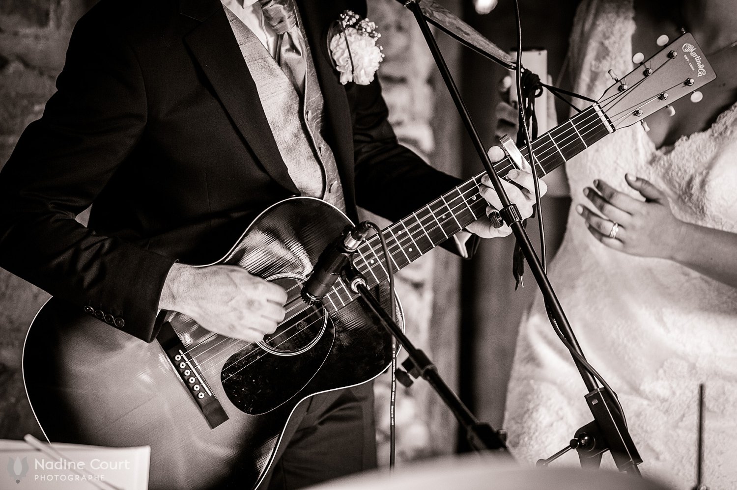 Mariage au domaine de La Ruisselière : concert des mariés