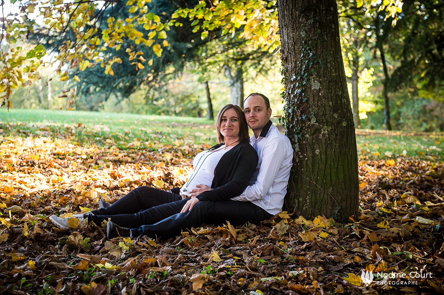 Séance photos de grossesse au parc Buisson Rond à Chambéry