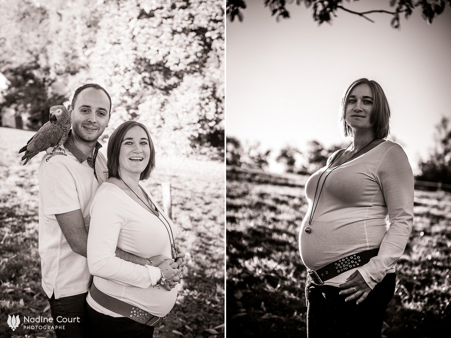 Séance photos de grossesse au parc Buisson Rond à Chambéry