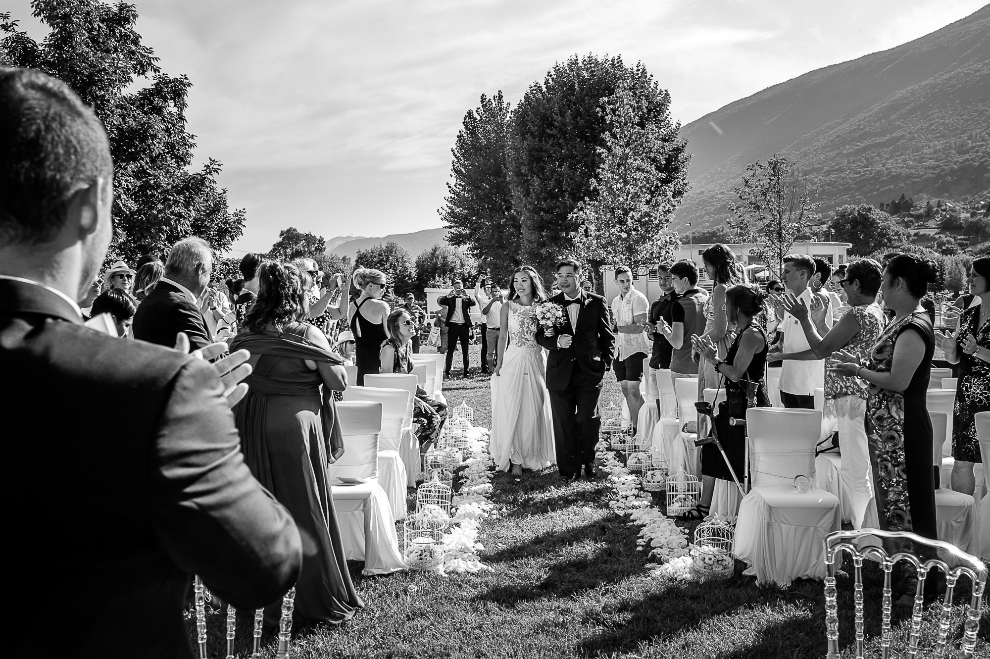 Cérémonie de mariage laïque au bord du lac du Bourget