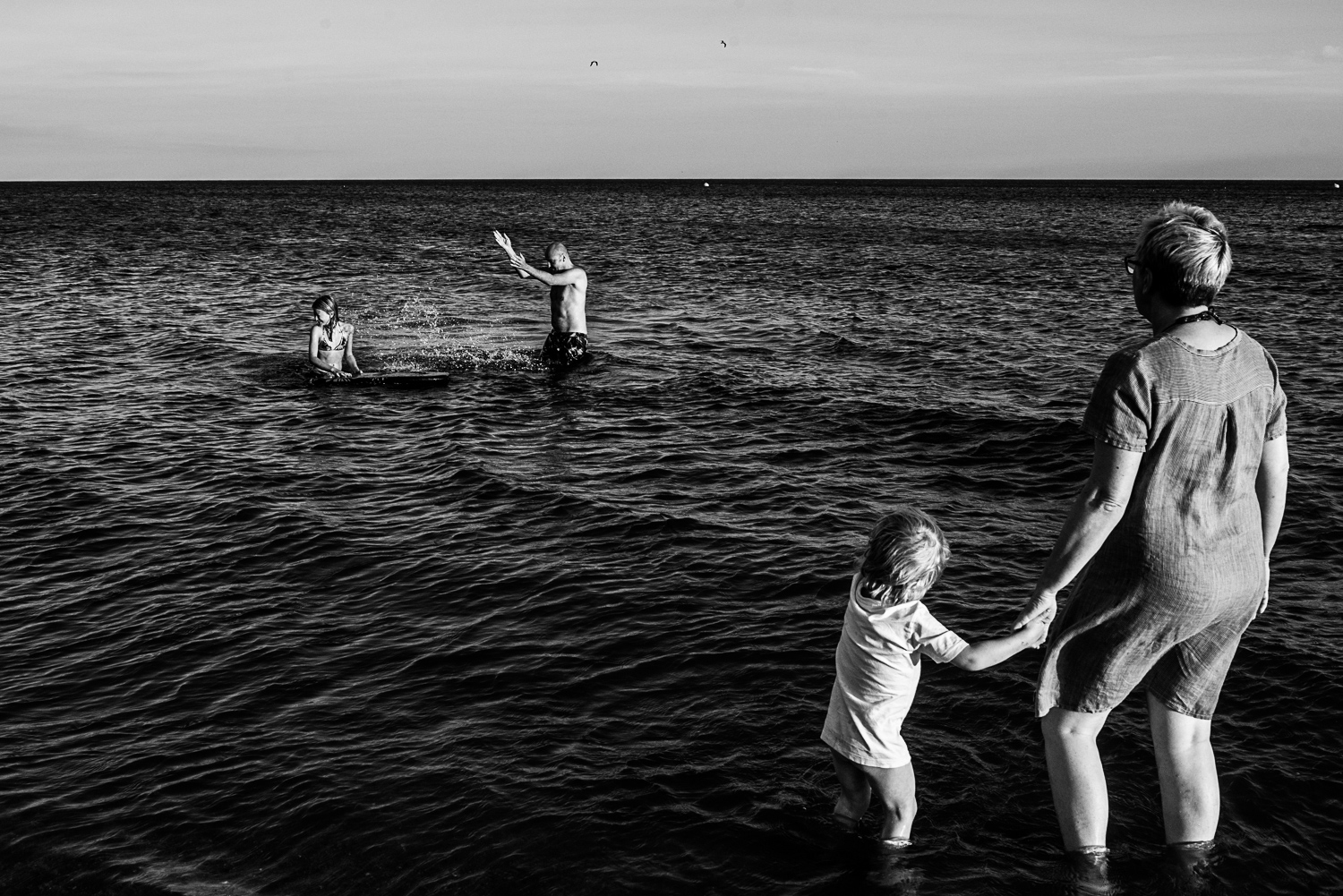 Family holidays in France - Day in the life session - family photojournalism - beach in Beziers