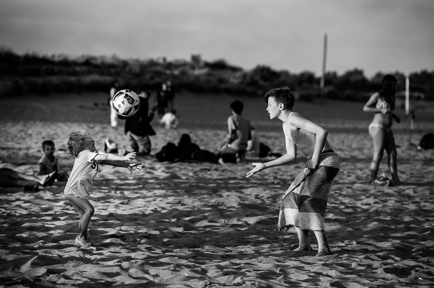 Family holidays in France - Day in the life session - family photojournalism - beach in Beziers