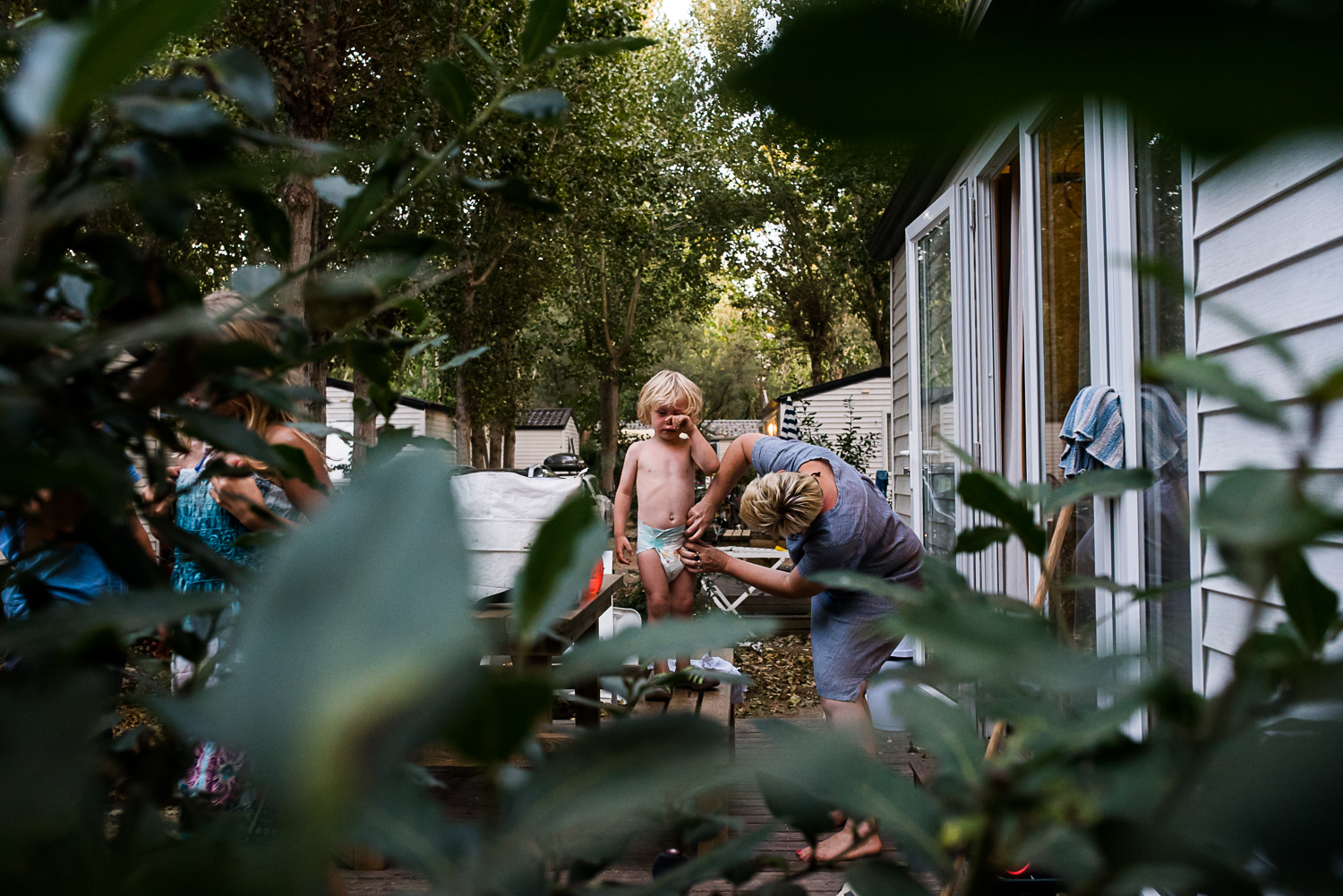 Family holidays in France - Day in the life session - family photojournalism - Camping family life in Beziers France