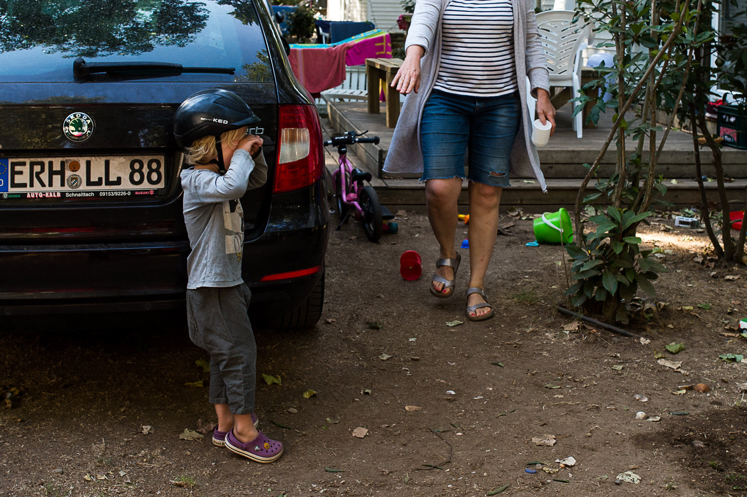 Family holidays in France - Day in the life session - family photojournalism - Camping family life in Beziers France