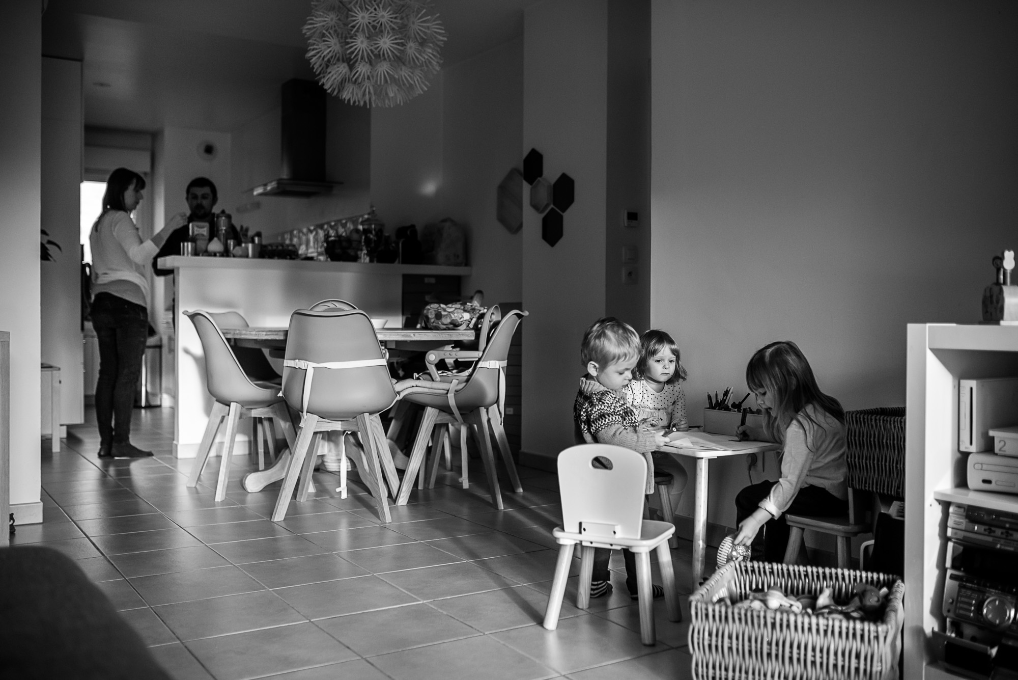 Reportage documentaire de famille en France - Région Rhône Alpes - Le goûter