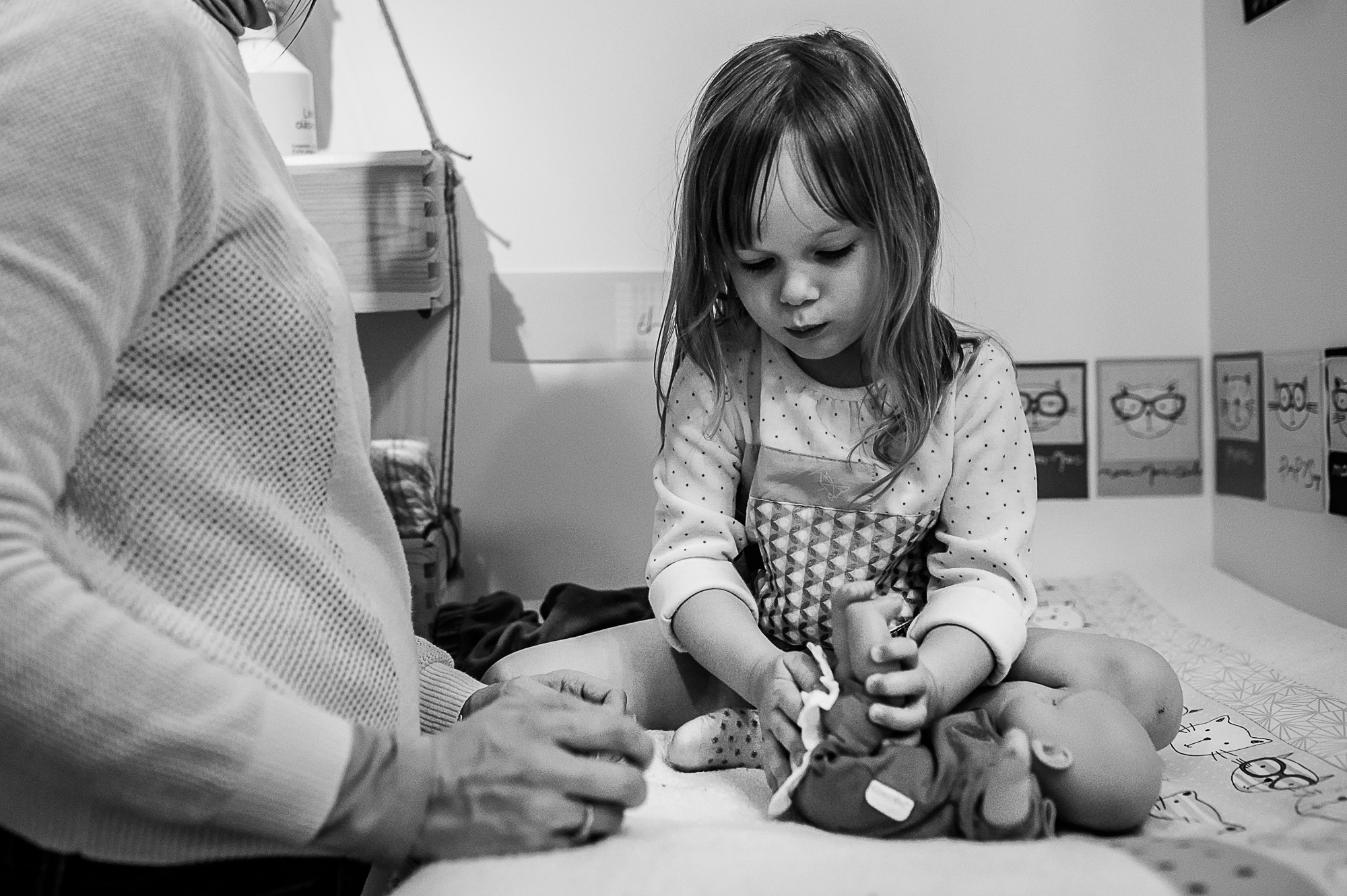 Reportage documentaire de famille en France - Région Rhône Alpes - Le coucher des enfants