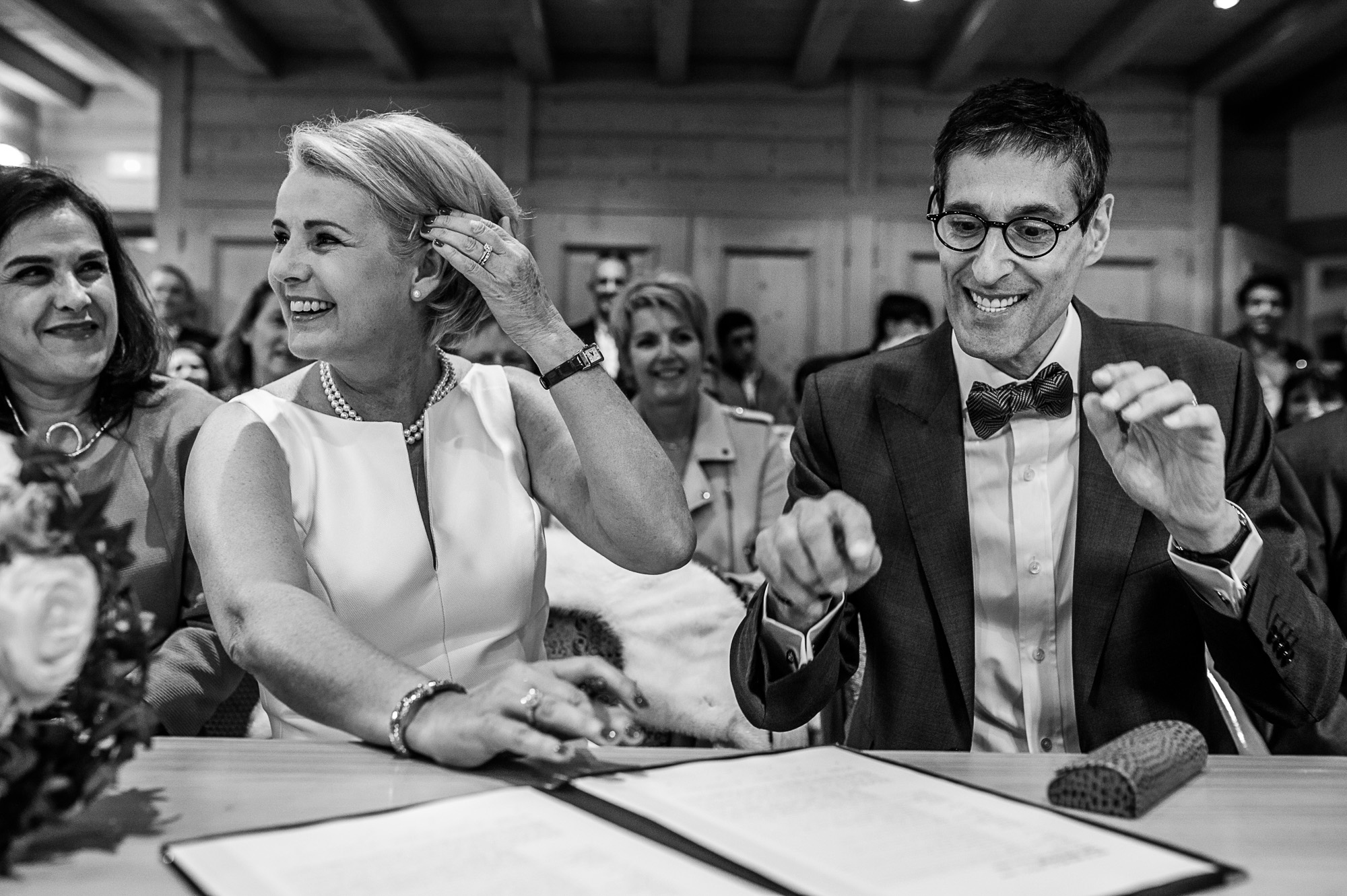 Reportage photos de mariage - Impérial Palace Annecy - cérémonie civile à la Clusaz