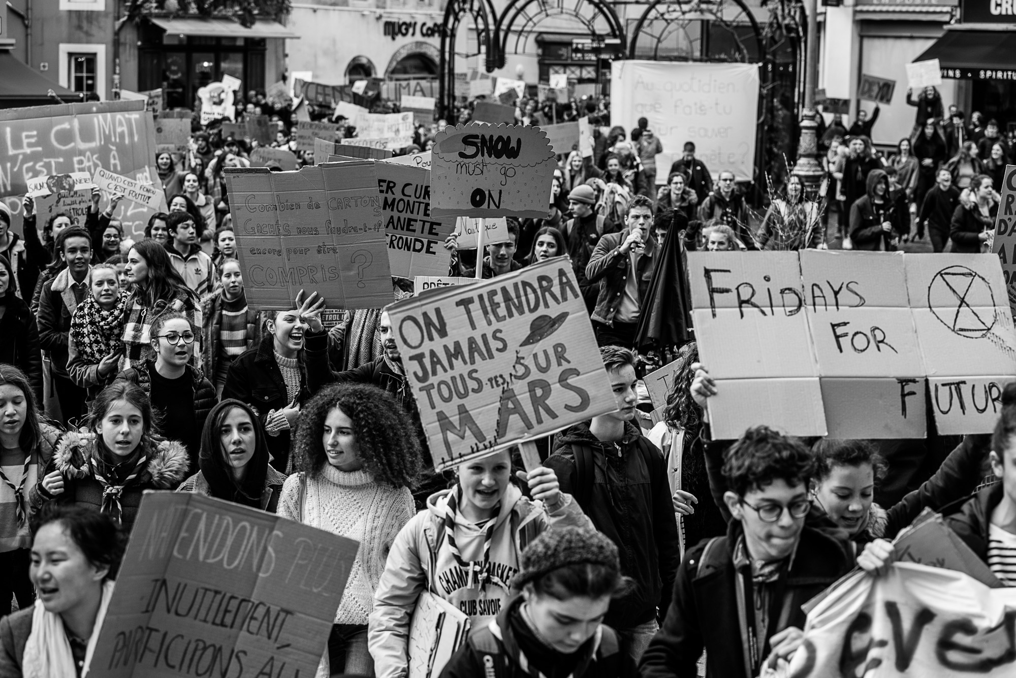 Marche des étudiants pour le climat Chambéry - youth for climate